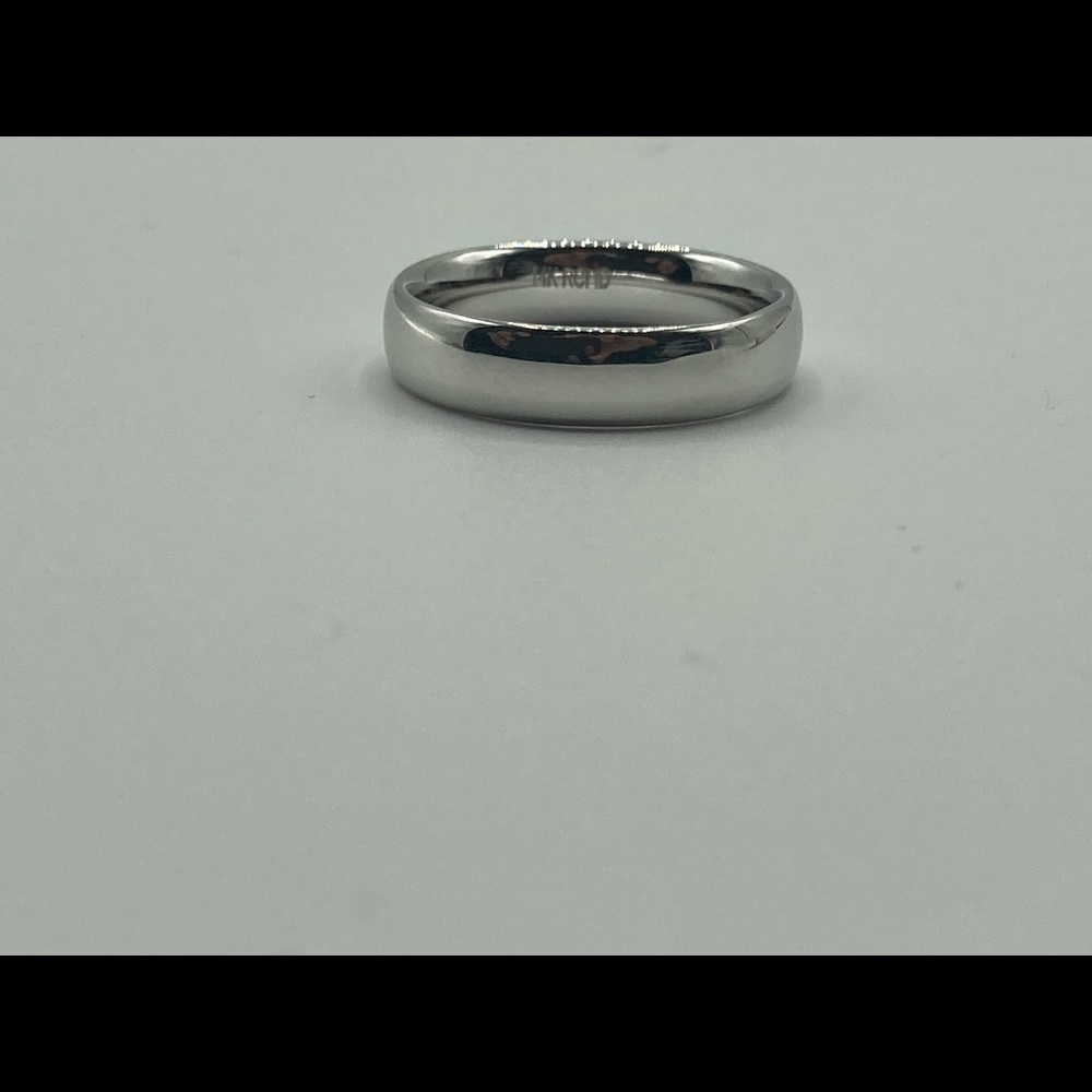 14k White Gold Comfort Fit 5mm Wedding Ring Wedding Band Size 6